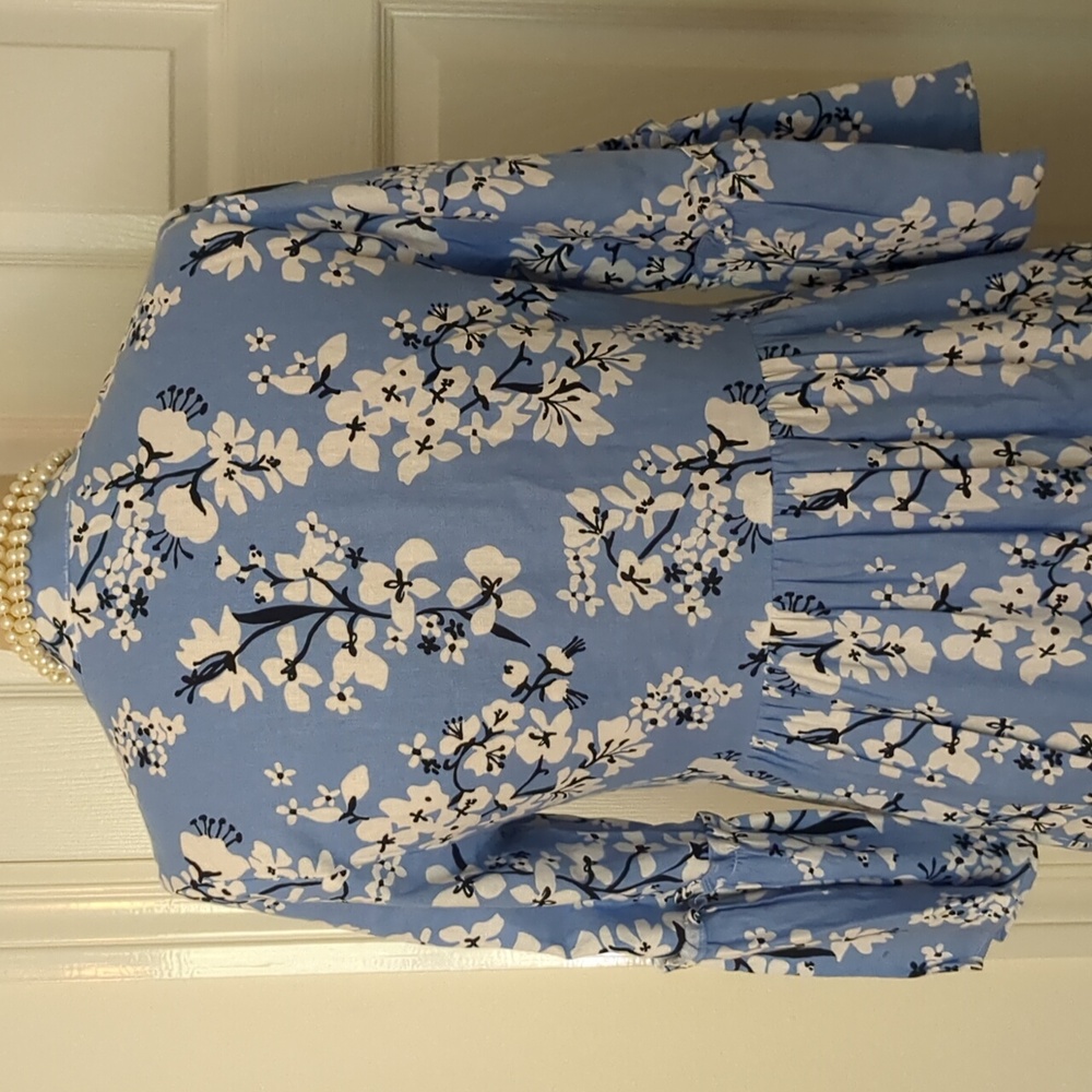 Sail to Sable Floral Bell Sleeve Dress Sz. XS - Picture 4 of 8